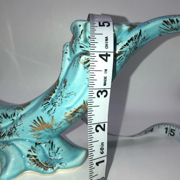 Vintage MCM Ornate Japanese Candle Stick Holder Ceramic Hand Painted Gold - Picture 12 of 13